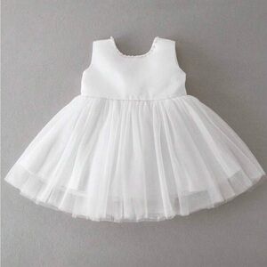Elegant White Tulle Dress